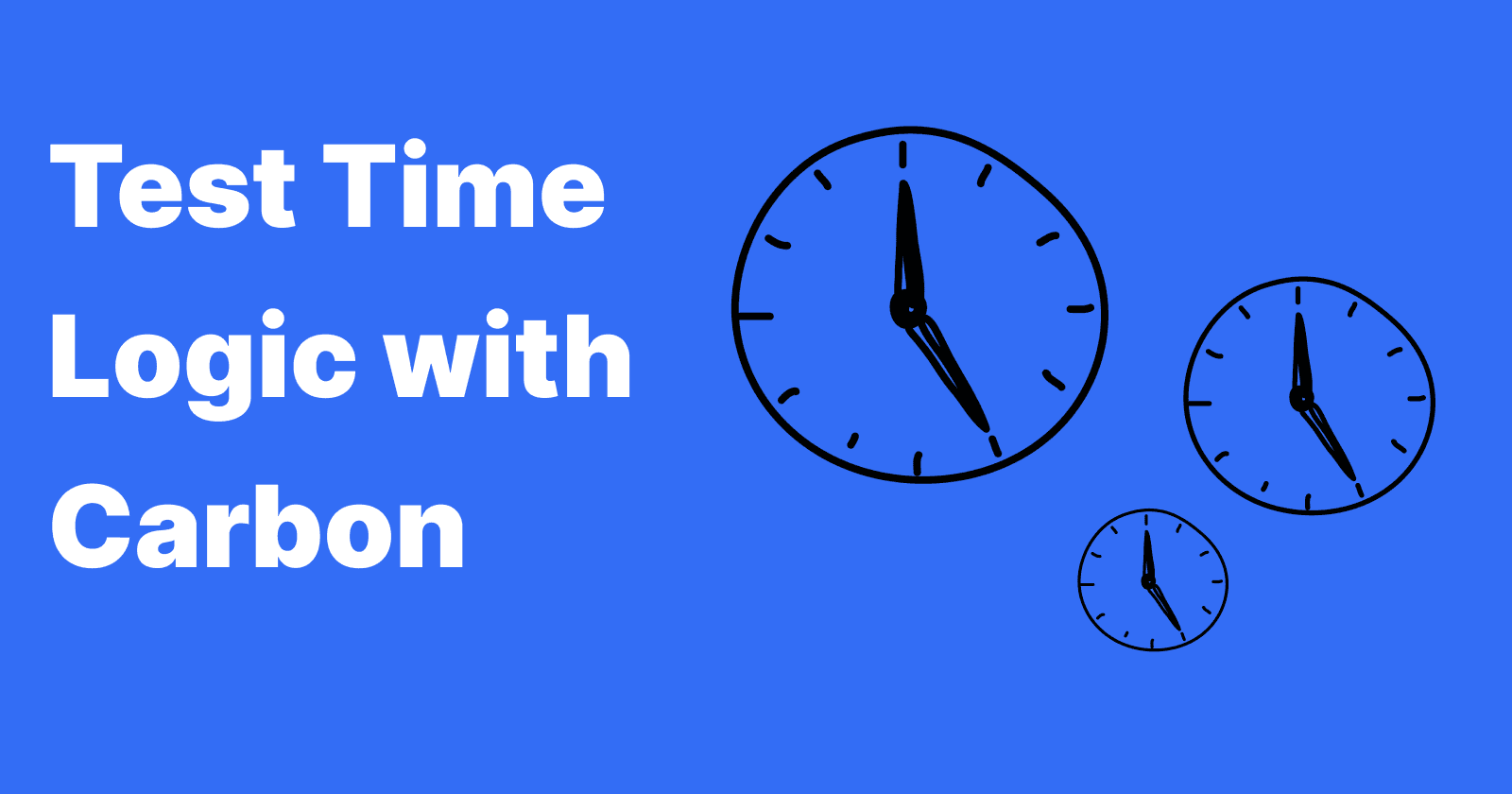 Testing Time Logic with Carbon's setTestNow()