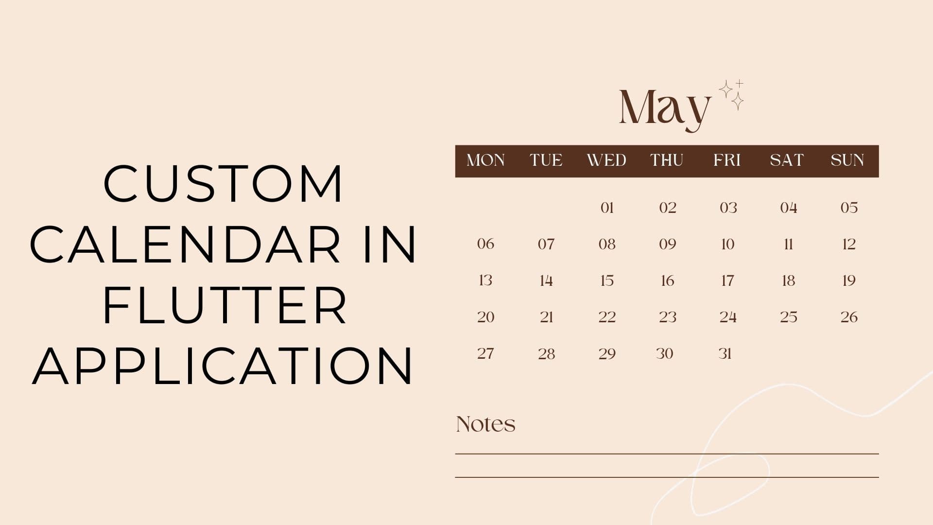 Custom Calendar in Flutter Application
